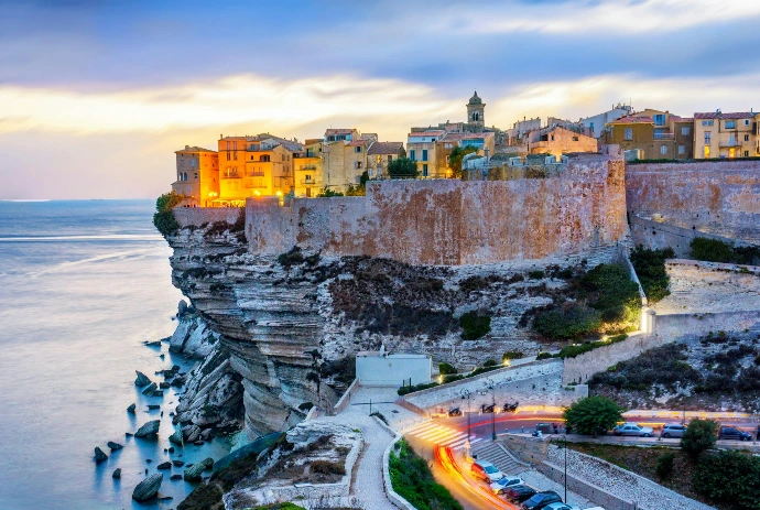 Paysage de Bonifacio en Corse